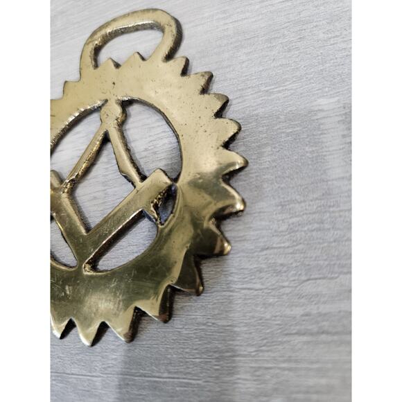 MASONIC - vintage horse brass (6741) Medallion Symbol - Picture 2 of 5
